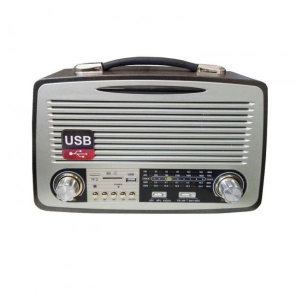 Kemai MD-1802BT Bluetooth Usb Sd Fm Nostaljik Görünümlü Radyo