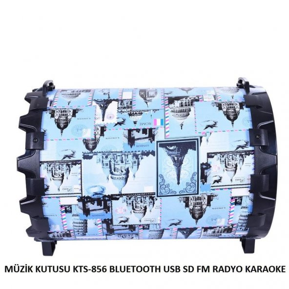 KTS-856 Bluetooth,USB,SD Kart FM Radyo Müzik Kutusu Hoparlör