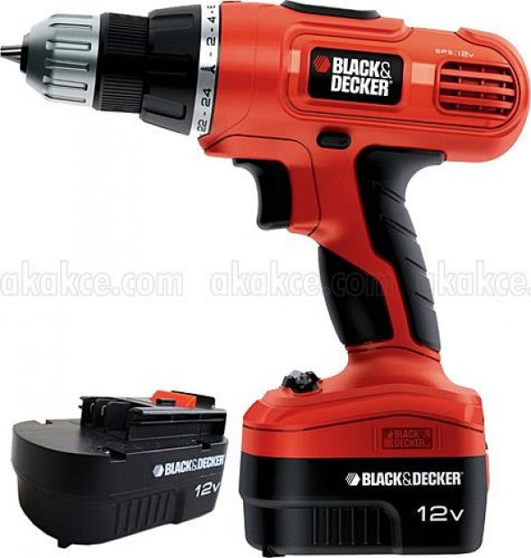 Black&Decker EPC126BK 12V Çift akülü Darbeli Matkap Vidalama