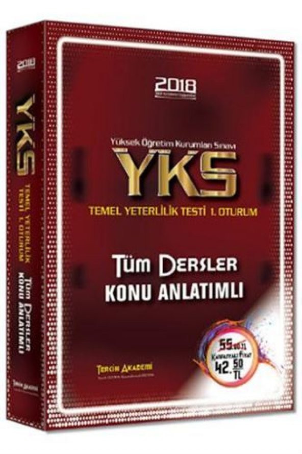 Tercih Akademi 2018 YKS TYT Tüm Dersler Konu Anlatımlı Tek Kitap Tercih Akademi Yayınları