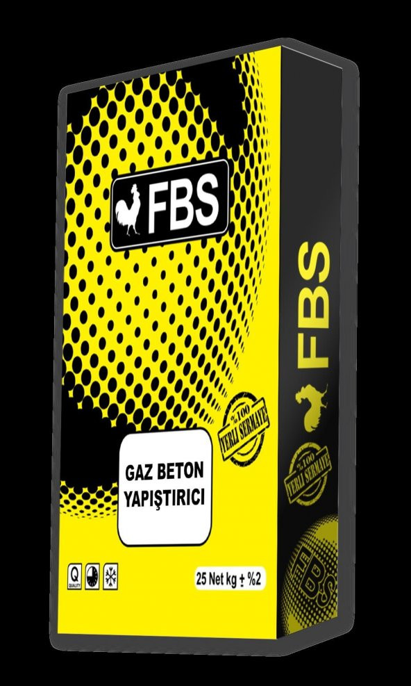 Fbs GazBeton Yapıştırıcı Gri 25 Kg x 64 Adet