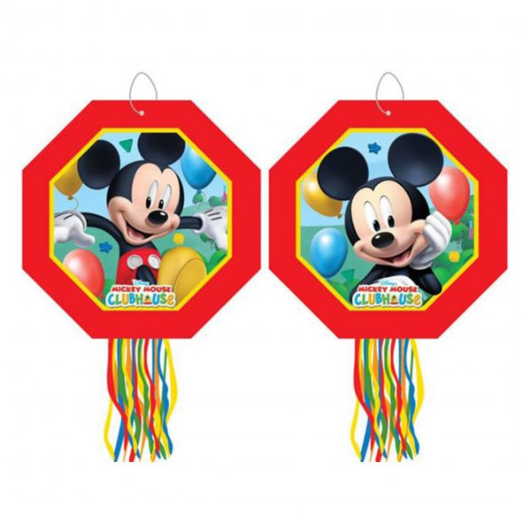Mickey Mouse Temalı Pinyata Çubuklu