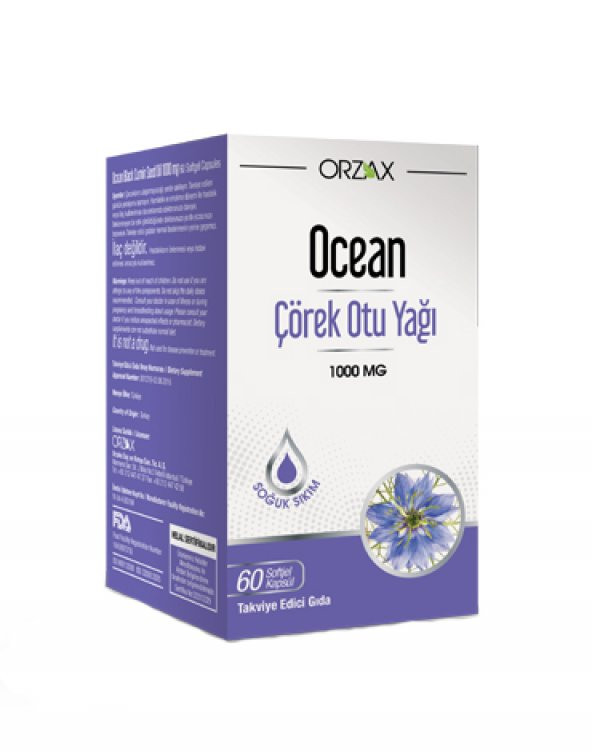 Ocean Çörek Otu Yağı 1000 Mg 60 Kapsül SKT : 05/2021