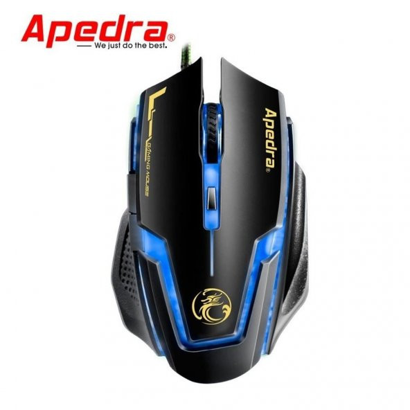 Apedra A9 Gaming Mouse 3200 Dpi Işıklı Kablolu Oyuncu Mouse