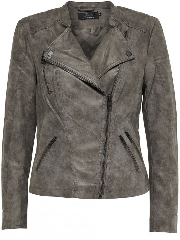 Only Ava Faux Leather Bıker Otw Noos Kadın Jacket