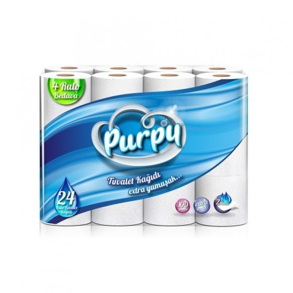 Tuvalet Purpy Extra 24lü Kağıdı(Peçete,Havlu,Temizlik Kağıtları)