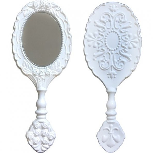 Beysüs Ayna Güllü Oval Plastik Beyaz Pk:25 Kl:600 - Ar4817