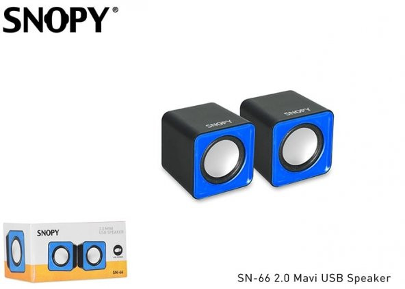 Snopy SN-66 2. 0 Mavi USB Speaker