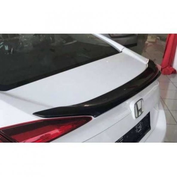 Oled Garaj Honda Civic Fc5 Işıksız Hibrid Anatomik Rüzgarlık Boyalı Spoiler Siyah