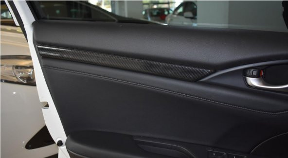 Oled Garaj Honda Civic  Karbon Kapı İç Çıtası Fc5 2016-2019 4 Parça