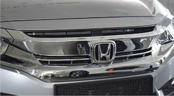 Oled Garaj Honda Civic Ön Tampon Üst Nıkelaj Kaplama Tam Fc5 2016-2020