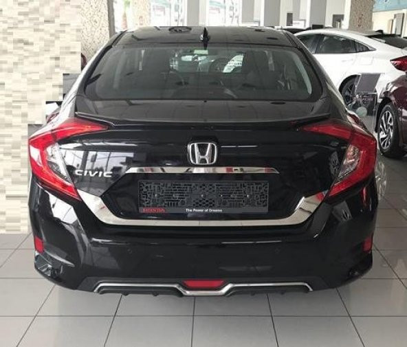 Oled Garaj Honda Civic Arka Plaka Çevre Nikelajı Fc5 2016-2020 2 Prç