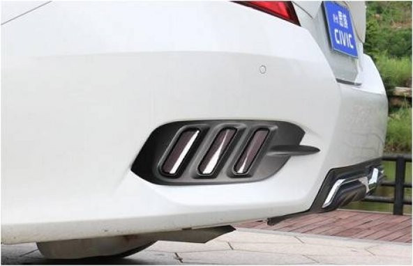 Oled Garaj Honda Civic Fc5 Arka Sis Ledi Üç Çizgi Siyah Smoke 2016-2020 - 2