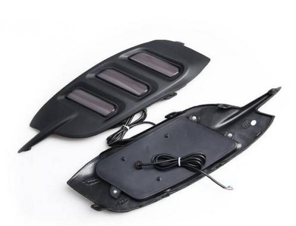 Oled Garaj Honda Civic Fc5 Arka Sis Ledi Üç Çizgi Siyah Smoke 2016-2020 - 4