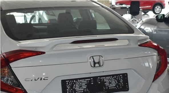 Oled Garaj Honda Civic Fc5 Işıklı Spoiler Beyaz Orta Boy