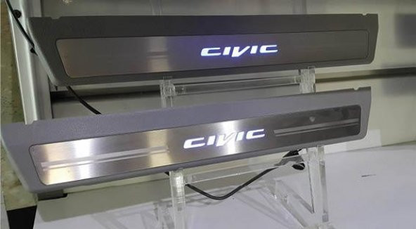 Oled Garaj Honda Civic 2012-2015 Fb7 4 Parça Mavi Işıklı Kapı Eşiği - 4