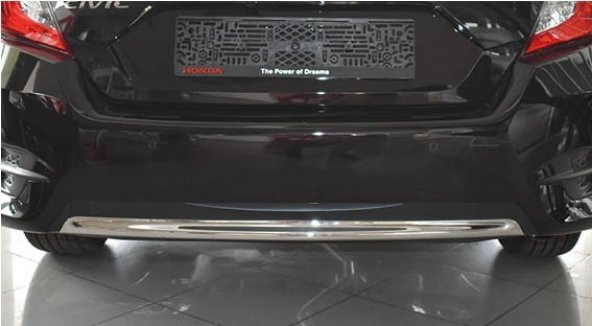 Oled Garaj Honda Civic Fc5 Arka Tampon Alt Nikelajı Krom 2016-2020