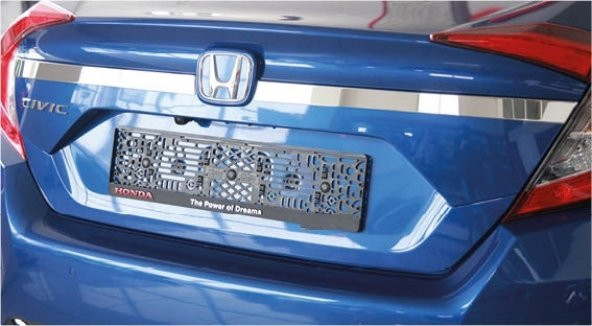 Oled Garaj Honda Civic Krom Bagaj Logo Çıtası Fc5 2 Parça