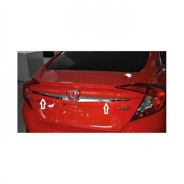 Oled Garaj Honda Civic Fc5 Arka Bagaj Logo Çıtası Krom