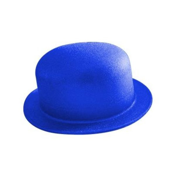 1 Adet Parlement Mavisi Simli Plastik Parti Şapkası, Doğum Günü
