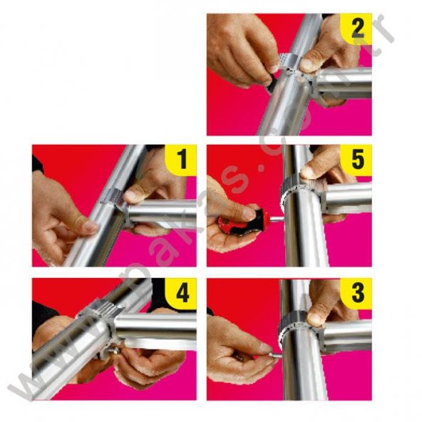 Pakas Balkon Çamaşır Kurutma Askısı Yuvarlak Küpeşte Pks 01 Bronz - 4