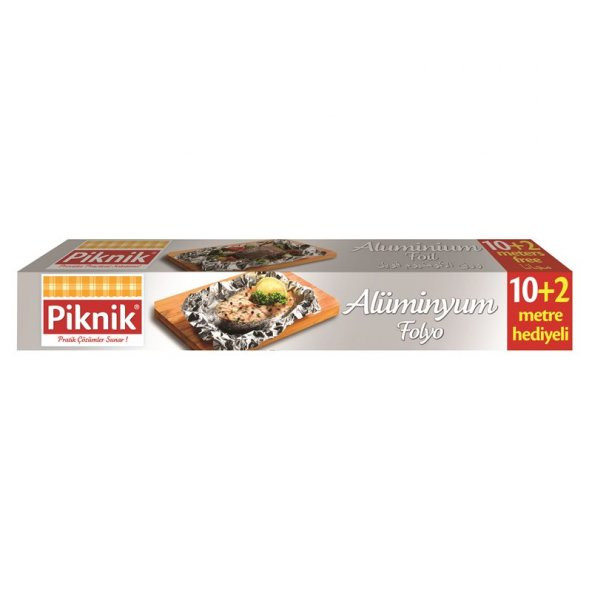 Piknik gıda ambalaj alüminyum folyo 10+2 m (20bed) 1401-p