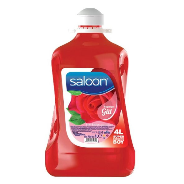 Saloon sıvı sabun gül 4 l