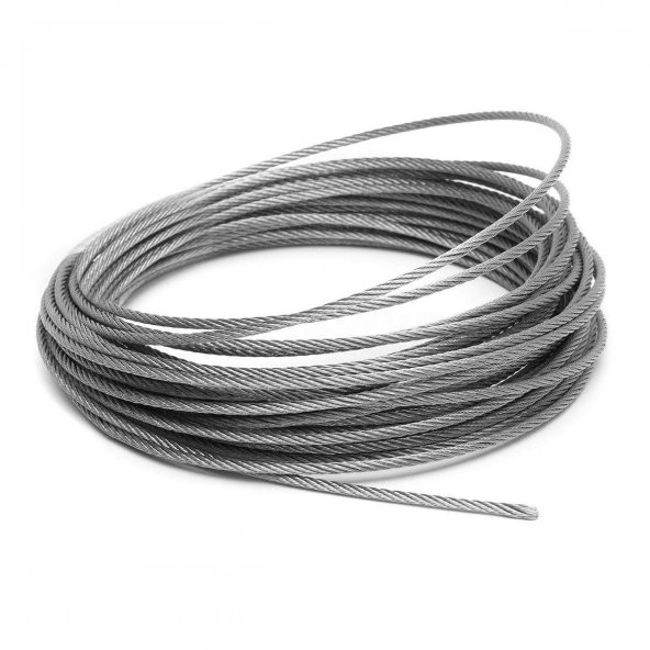 Adelinspor 5 mm Çelik Halat Galvanizli 50  m - 3