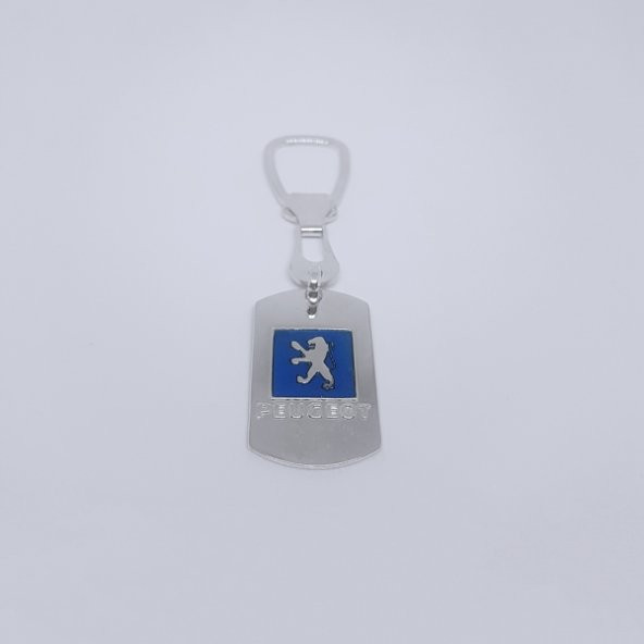 Gümüş 925 Ayar Peugeot Logolu Anahtarlık