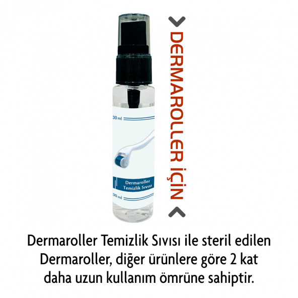 Myroller Dermaroller Titanyum 540 İğneli Saç Yüz Vücut Göz Çevresi İçin Derma Roller - 4