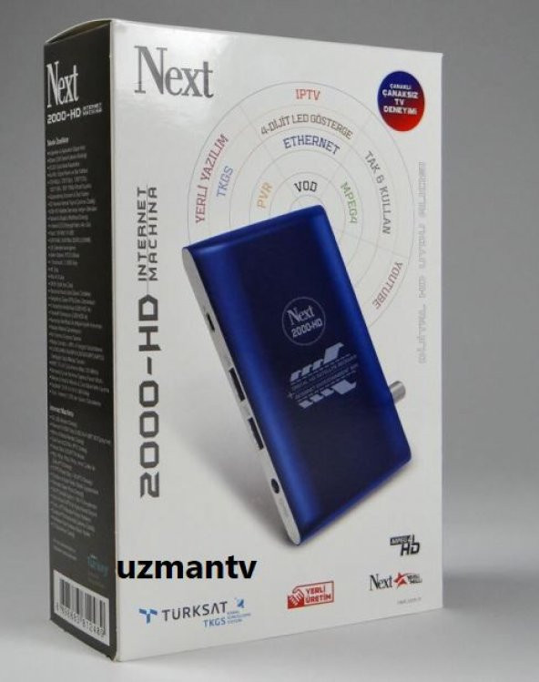 Next 2000 HD Full HD Mini Uydu Alıcısı + Next WİFİ Hediye