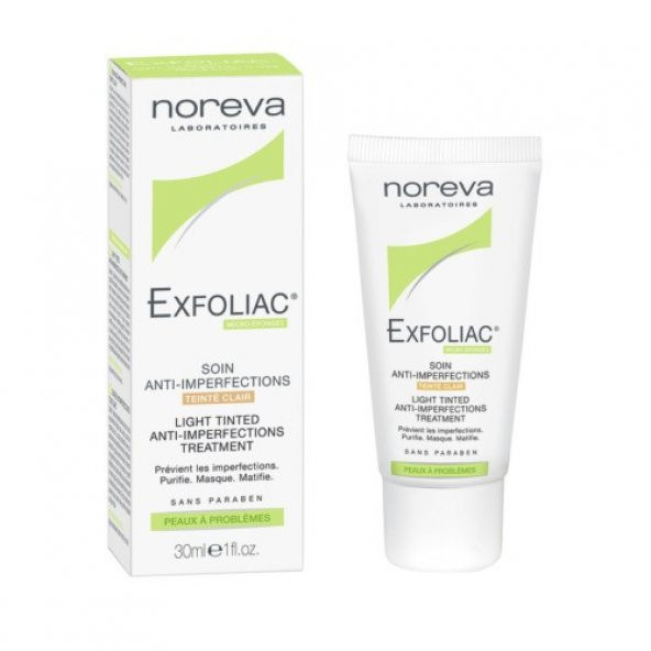 Noreva Exfoliac Light Tinted Anti-İmperfections Treatment 30 ML SKT : 07/2020