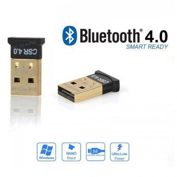 Bluetooth 4.0 Dongle Receiver Alıcısı Usb 3.0 Tak Çalıştır