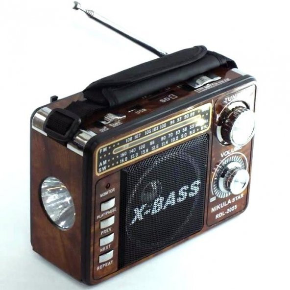Nikula Star Şarjlı Radyo Müzik Çalar USB TF AUX RDL-2025 - 2