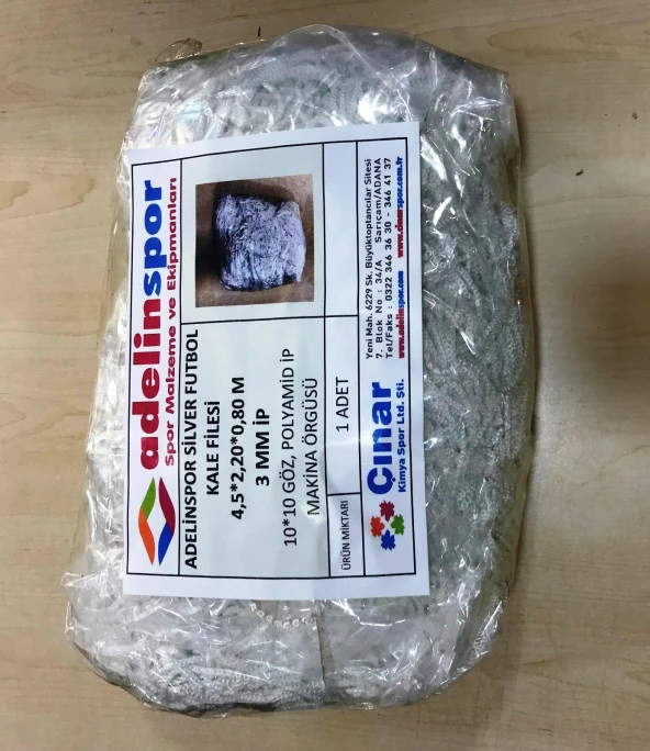 Adelinspor Silver Futbol Kale Filesi 4,5*2,20*0,8 m - 2