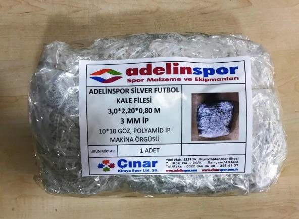 Adelinspor Silver Futbol Kale Filesi 3,0*2,20*0,8 m