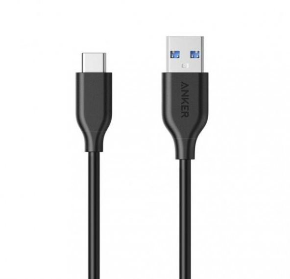 Anker PowerLine Type C to Usb 3.0 Kablo 0.9 Mt Şarj Kablosu Data Kablo