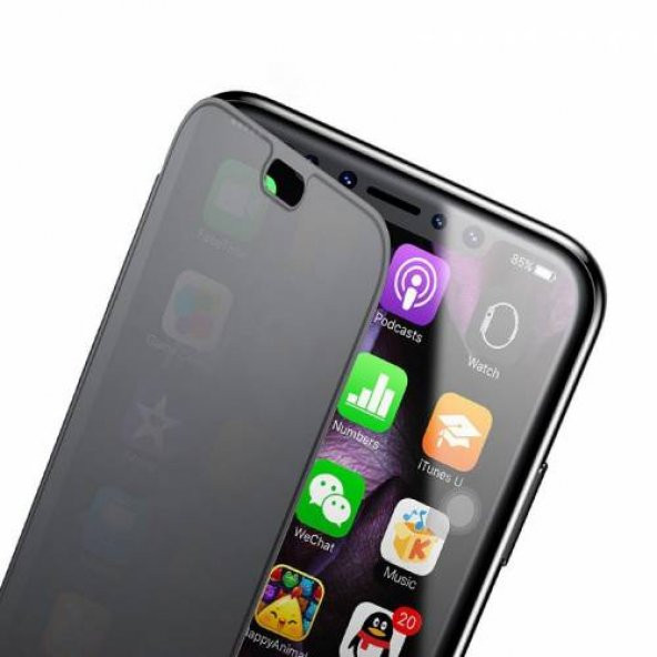 Baseus iPhone X 360 Kılıf Kapak Flip Şeffaf Kapaklı Orijinal Touc