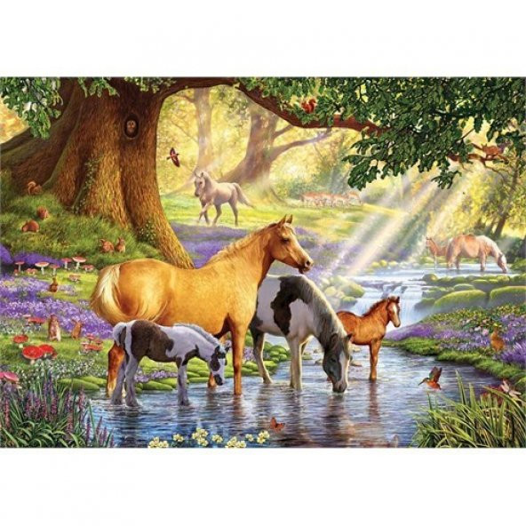 Ks Games 1000 Parça Horses By The Stream Puzzle