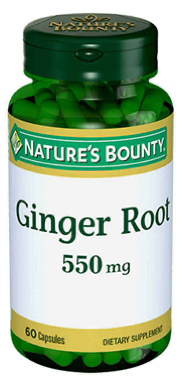 Natures Bounty Ginger Root 550 mg SKT : 07/21