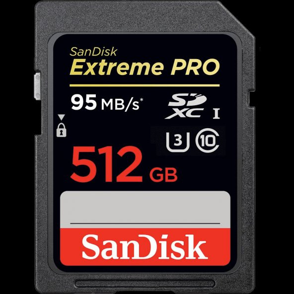 SANDISK FLA  512GB EXTREME PRO SDHC 95MB/S CL 10 SDSDXPA-512G-G46