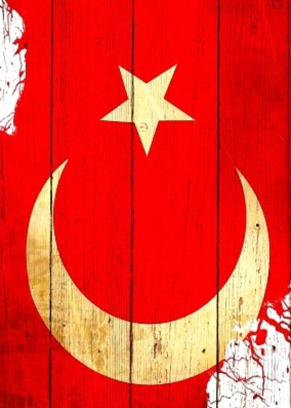 Türk Bayrağı, Bayrak Ahşap Eskitme Tablo Ev,cafe,ofis dekorasyonu