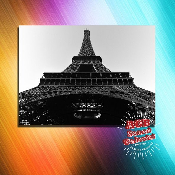 Paris Eifel Kulesi Ahşap Dekoratif Tablo