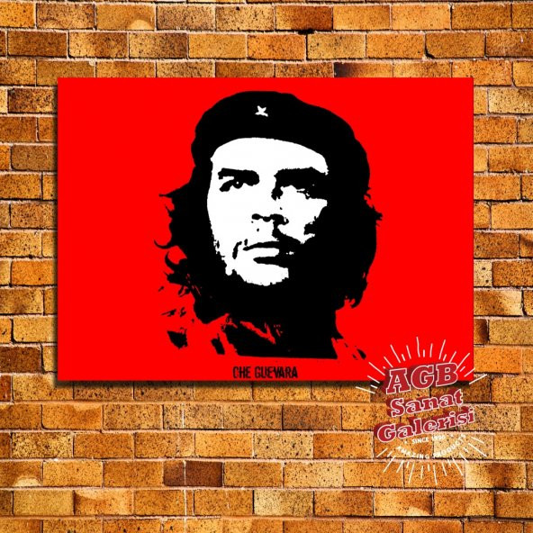 Che Guevara Ahşap Dekoratif Tablo