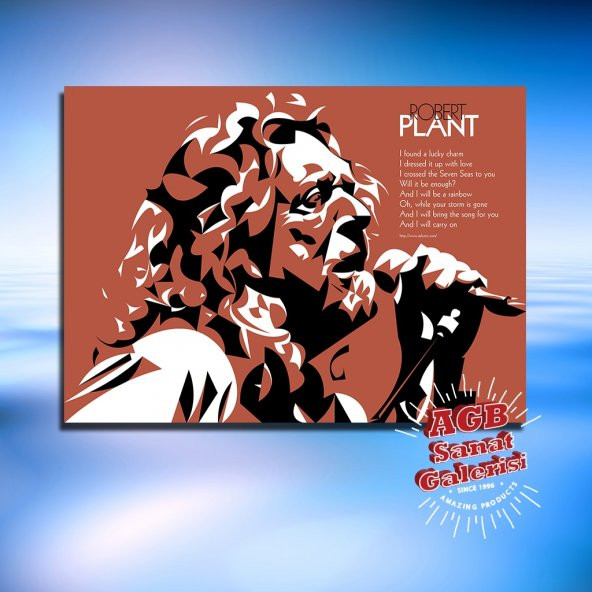 Robert Plant Dekoratif Tablo