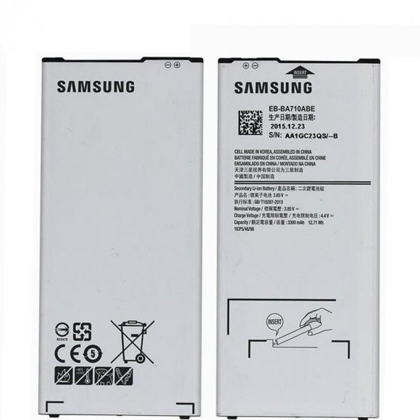 Samsung Galaxy A7 2016 Uyumlu Batarya 3300 ( Eb-Ba710Abe )