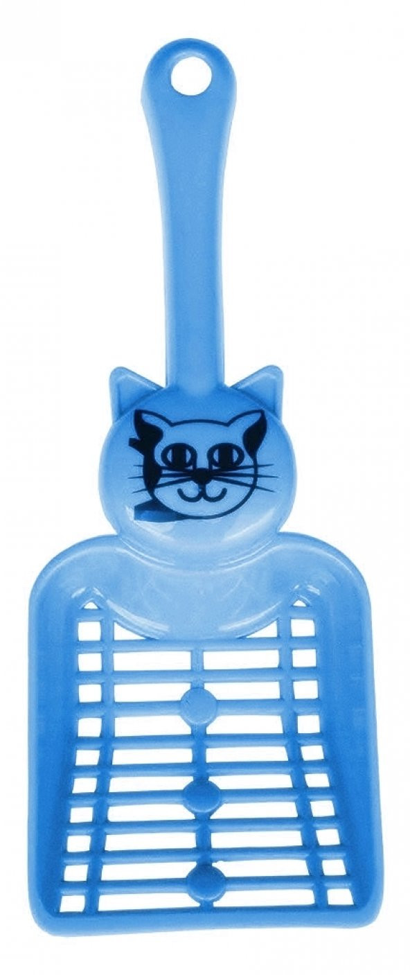Percell Kedi Tuvaleti Küreği Mavi