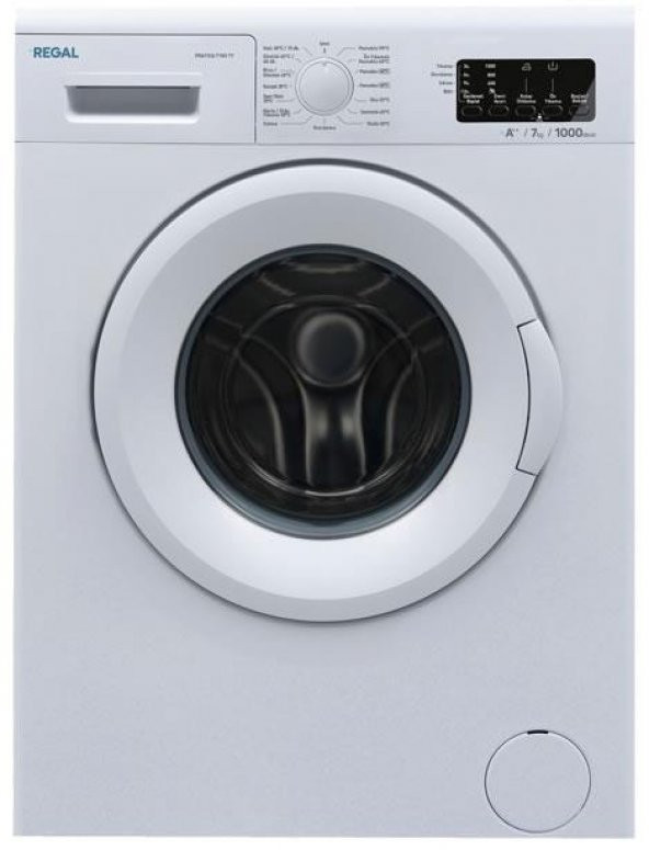 Regal Pratica 7100 TY A++ 1000 Devir 7 kg Çamaşır Makinesi