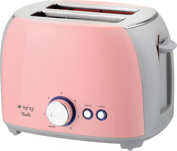 King K 2178 Fiesta Pembe Ekmek Kızartma Makinesi