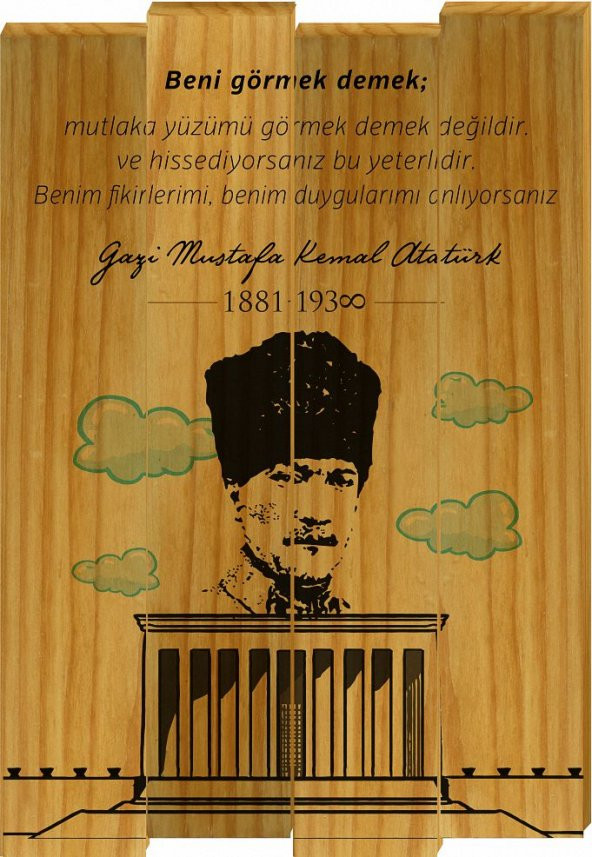 Tahta Tablo Atatürk